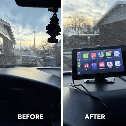2025 Wireless CarPlay & Android Auto | 7" Portable Touchscreen Car Stereo with Bluetooth & AUX/FM